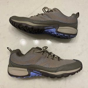 Womens Merrell Trail Hiking Shoes, Size 9 Brindle/Periwinkle J180174C